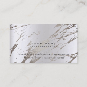 Bronze Gold Silver Grey Abstract Marble Business Card