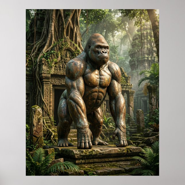 Bronze Gorilla Temple Poster (Front)
