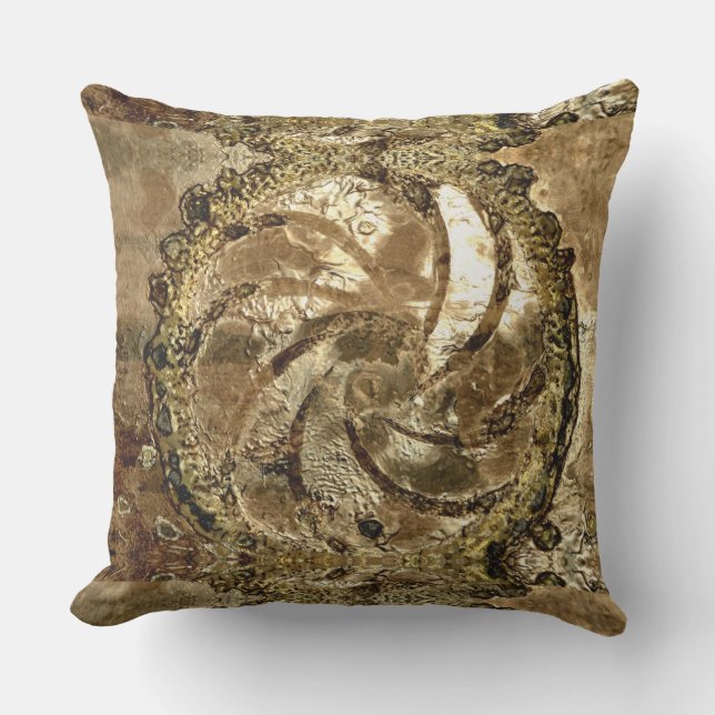 Bronze Griffins by Deprise Cushion (Front)
