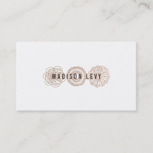 Bronze Hair Salon Stylist Appointment Cards