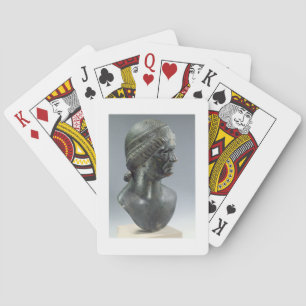 Bronze head of a woman, sometimes identified as Ma Playing Cards