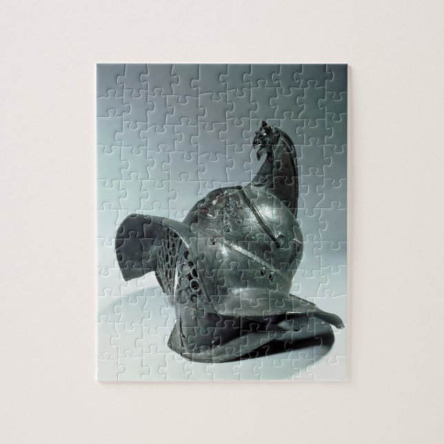 Bronze helmet of Thracian gladiator, Roman, 1st ce Jigsaw Puzzle (Vertical)