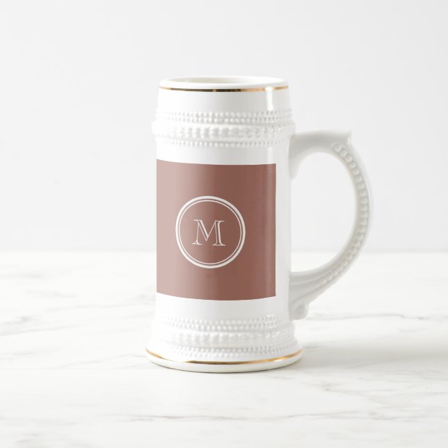 Bronze High End Coloured Monogram Beer Stein (Right)