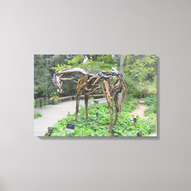 Bronze Horse Statue by Butterfield Canvas Print (Front)