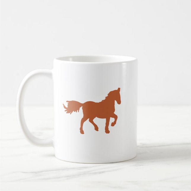 Bronze Horse Zodiac Emblem Mug (Left)