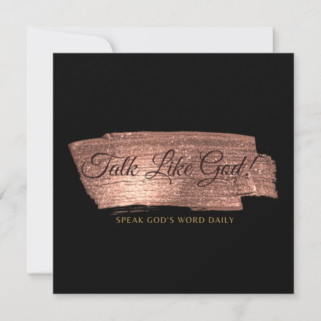 Bronze I am a Powerful Woman -single note card (Front)
