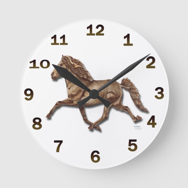 Bronze Icelandic Round Clock (Front)