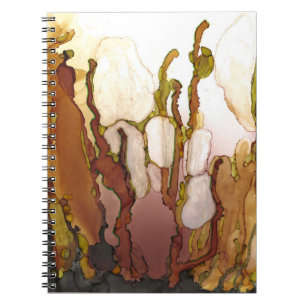 Bronze Imagination Alcohol Ink Notebook