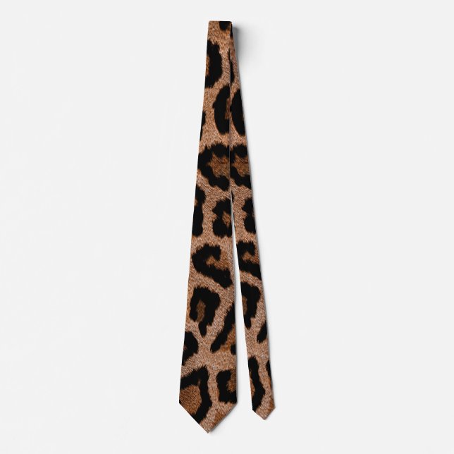 Bronze Leopard  Cheetah Print  Tie (Front)