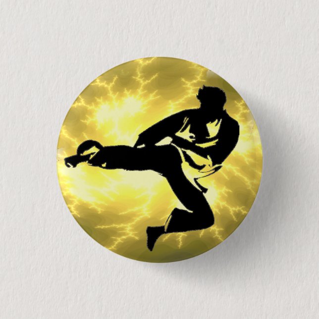Bronze Lighting Man Button (Front)
