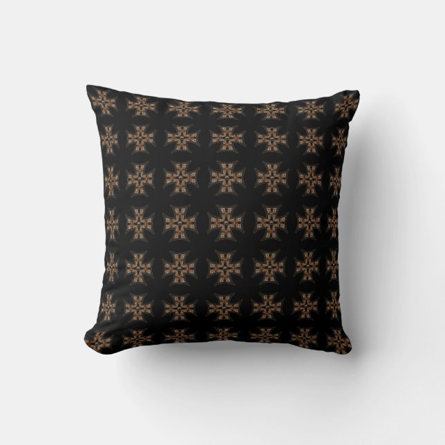 Bronze Maltese Cross Cushion (Front)
