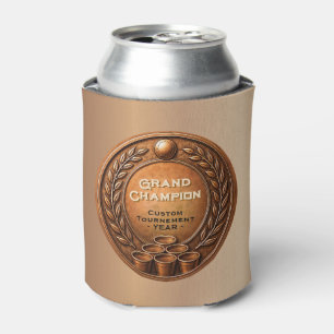 Bronze Medal Beer Pong Tournament Championship Can Cooler