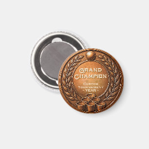 Bronze Medal Beer Pong Tournament Championship Magnet