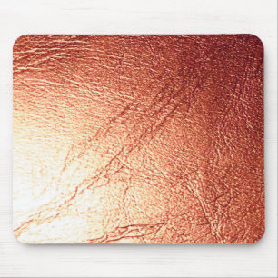 Bronze Metallic Leather Bottle Looking Mouse Pad