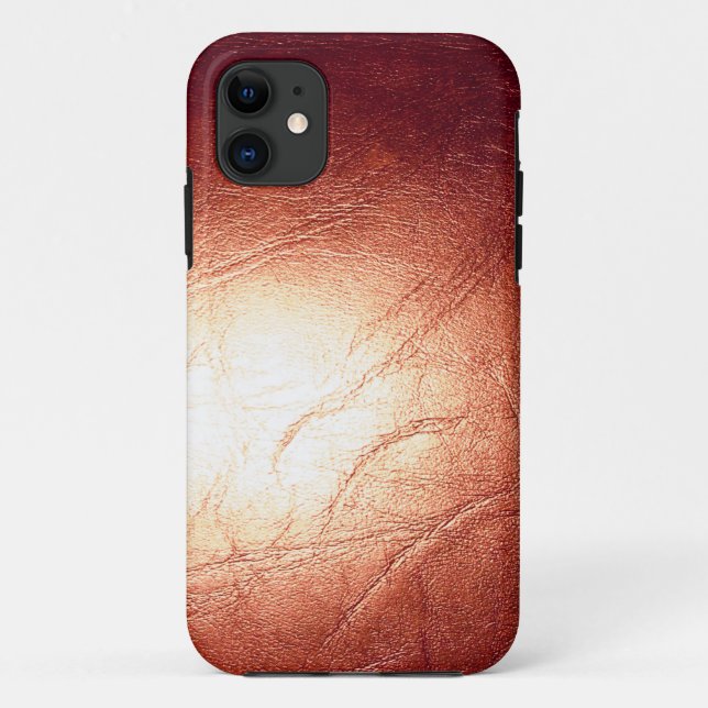 Bronze Metallic Leather Case-Mate iPhone Case (Back)