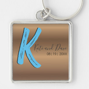 Bronze Monogram Amazing New Epic Wedding Fab Key Ring