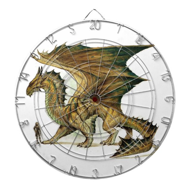 "Bronze Mythical Dragon" Dartboard (Front)