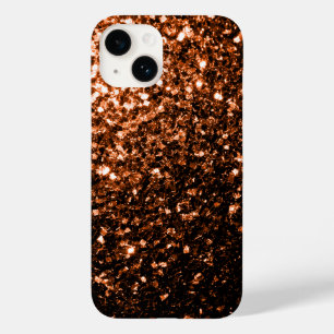 Bronze Orange Brown sparkles  Case-Mate iPhone 14 Case