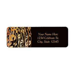 Bronze Orange Cheetah Exotic Party Invitation