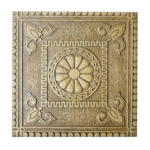 Bronze plate tile