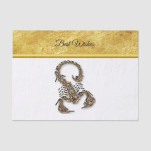 Bronze Poisonous scorpion very venomous insect Tissue Paper