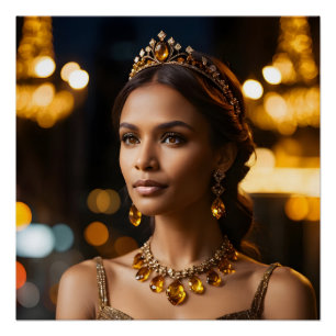 Bronze Radiance Elegance Poster