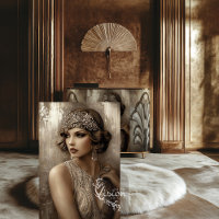 Bronze Roar, Gatsby Flapper Glamor Portrait