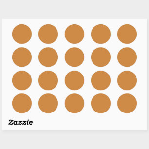 Bronze (solid colour) classic round sticker
