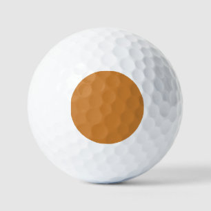 Bronze (solid colour) golf balls