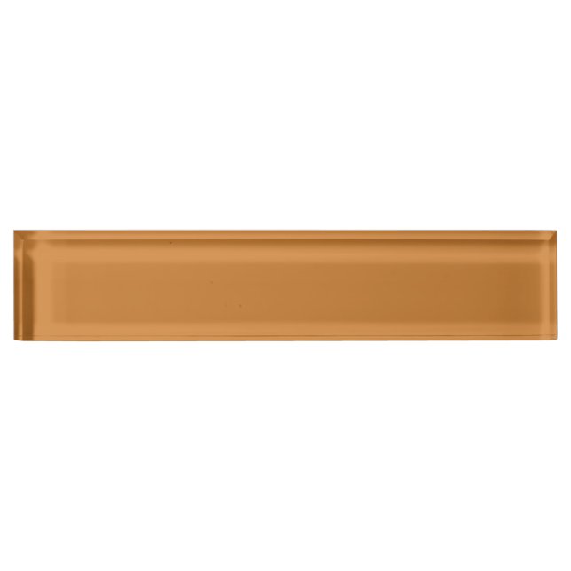 Bronze  (solid colour)  nameplate (Front)