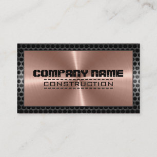 Bronze Stainless Elegant Modern Border #2 Business Card