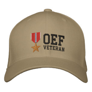 Bronze Star OEF Embroidered Hat