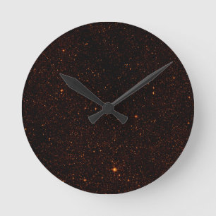 Bronze Stars Round Clock