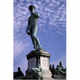 Bronze statue, David by Michelangelo, Florence, It Standing Photo Sculpture