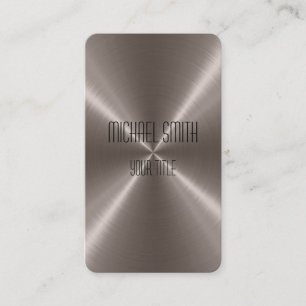Bronze Steel Metal Business Card