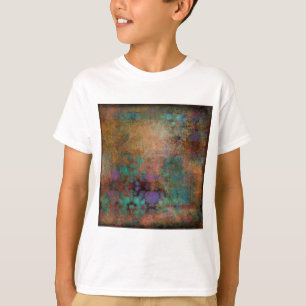 Bronze, Teal, Purple Abstract T-Shirt