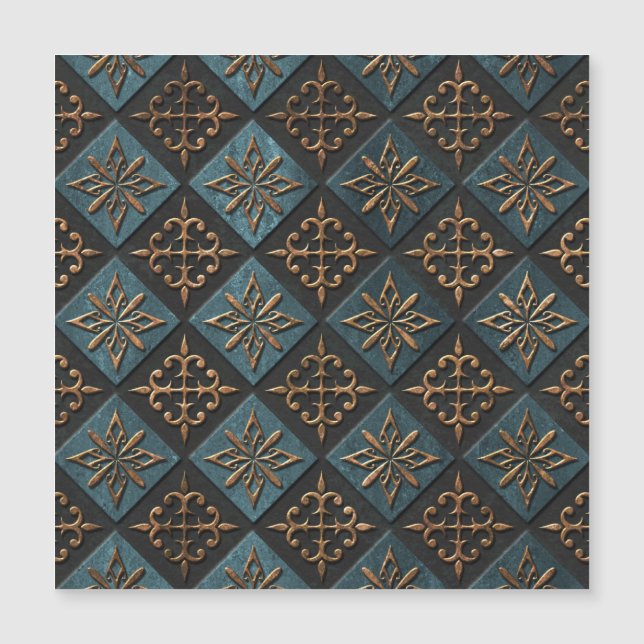 Bronze texture with carving pattern. (Front)