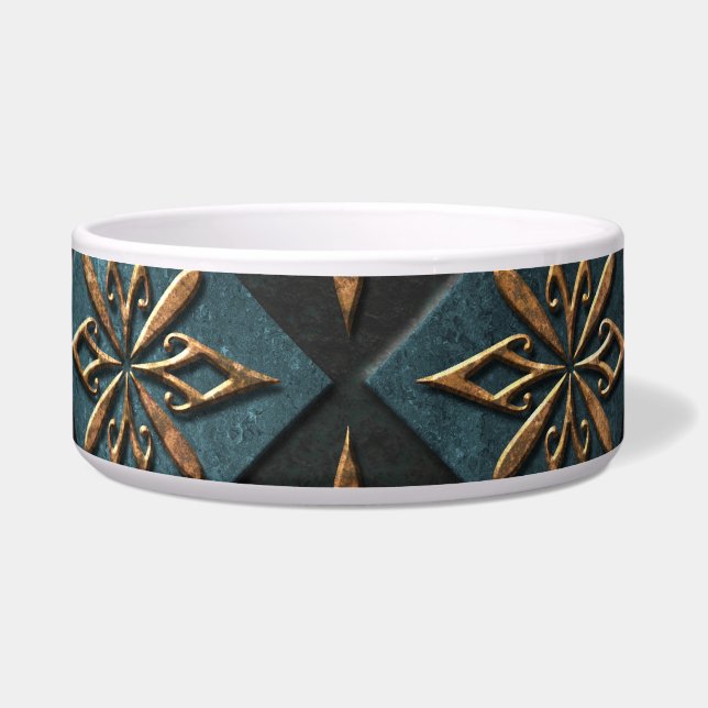 Bronze texture with carving pattern. (Front)