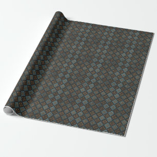 Bronze texture with carving pattern. wrapping paper