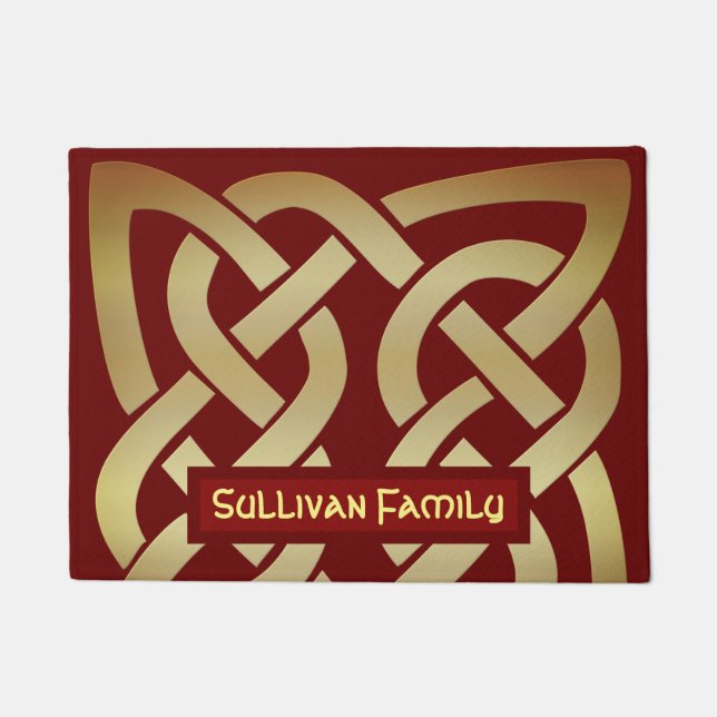 Bronze Tone Celtic Knot Doormat (Front)