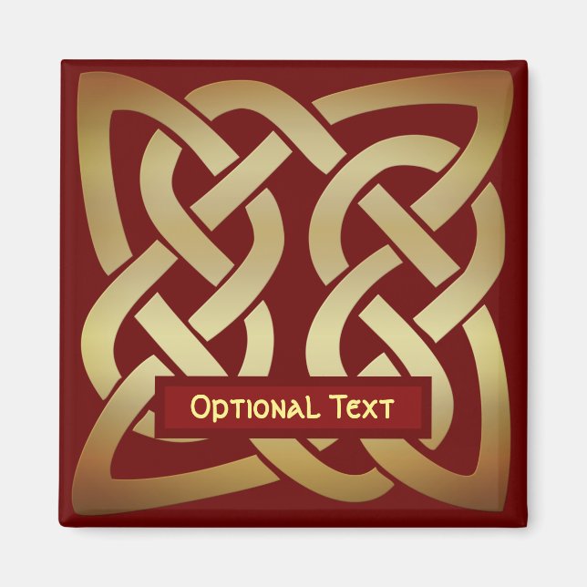 Bronze Tone Celtic Knot Magnet (Front)