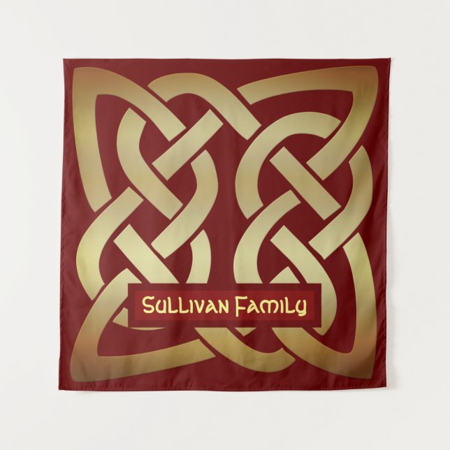 Bronze Tone Celtic Knot Tapestry (Front)