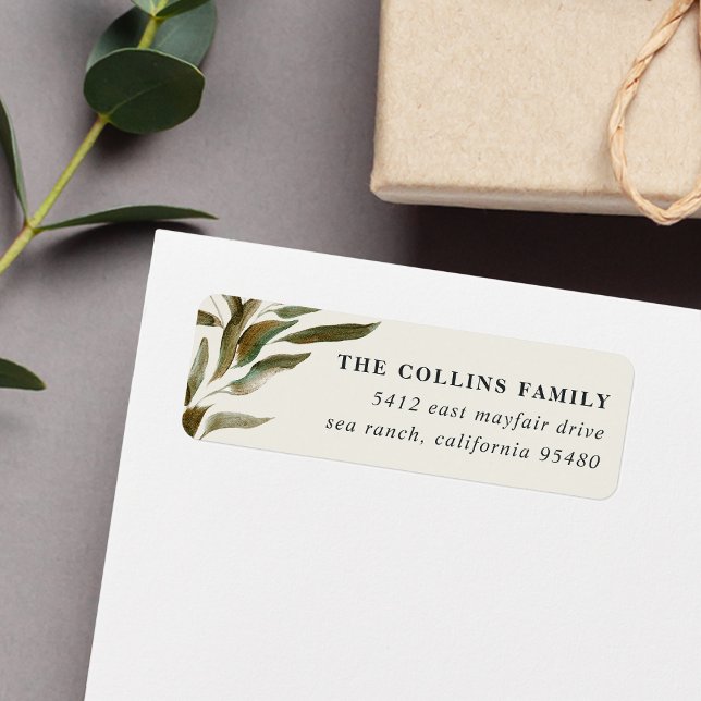 Bronzed Branches Return Address Label (Creator Uploaded)