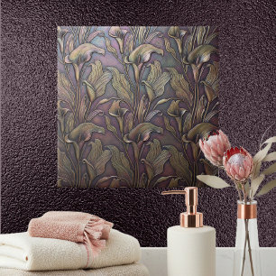 Bronzed Calla Lily Art Nouveau ID1226 Tile