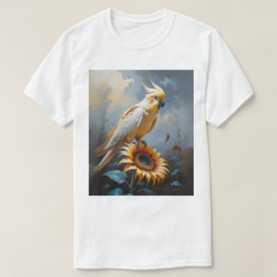 Bronzefallow Cockatiel Oil Painting Dreamlike T-Shirt