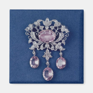 Brooch in shape of a flower, c.1780 magnet