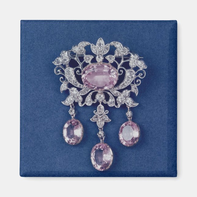 Brooch in shape of a flower, c.1780 magnet (Front)