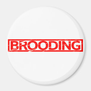 Brooding Stamp Magnet