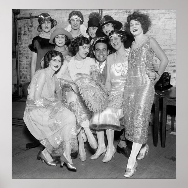 Brook Johns with Uncle Sam's Follies: 1924 Poster (Front)