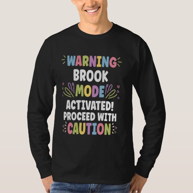 BROOK Personalised Name Funny Cute Custom BROOK Na T-Shirt (Front)